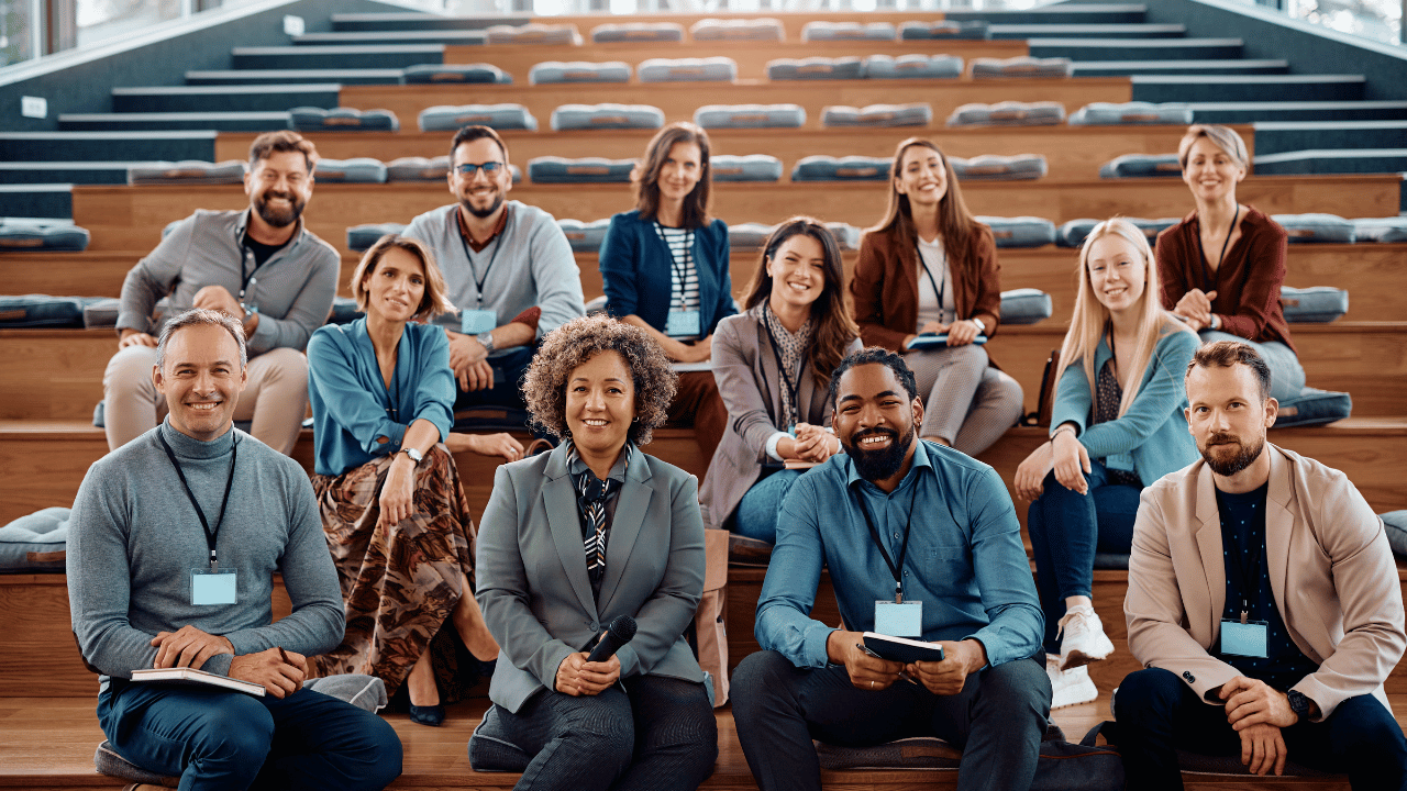 a group of academics seated in university